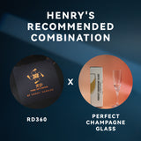 Perfect Champagne Glass & Perfect Water Glass by Henry Harrius